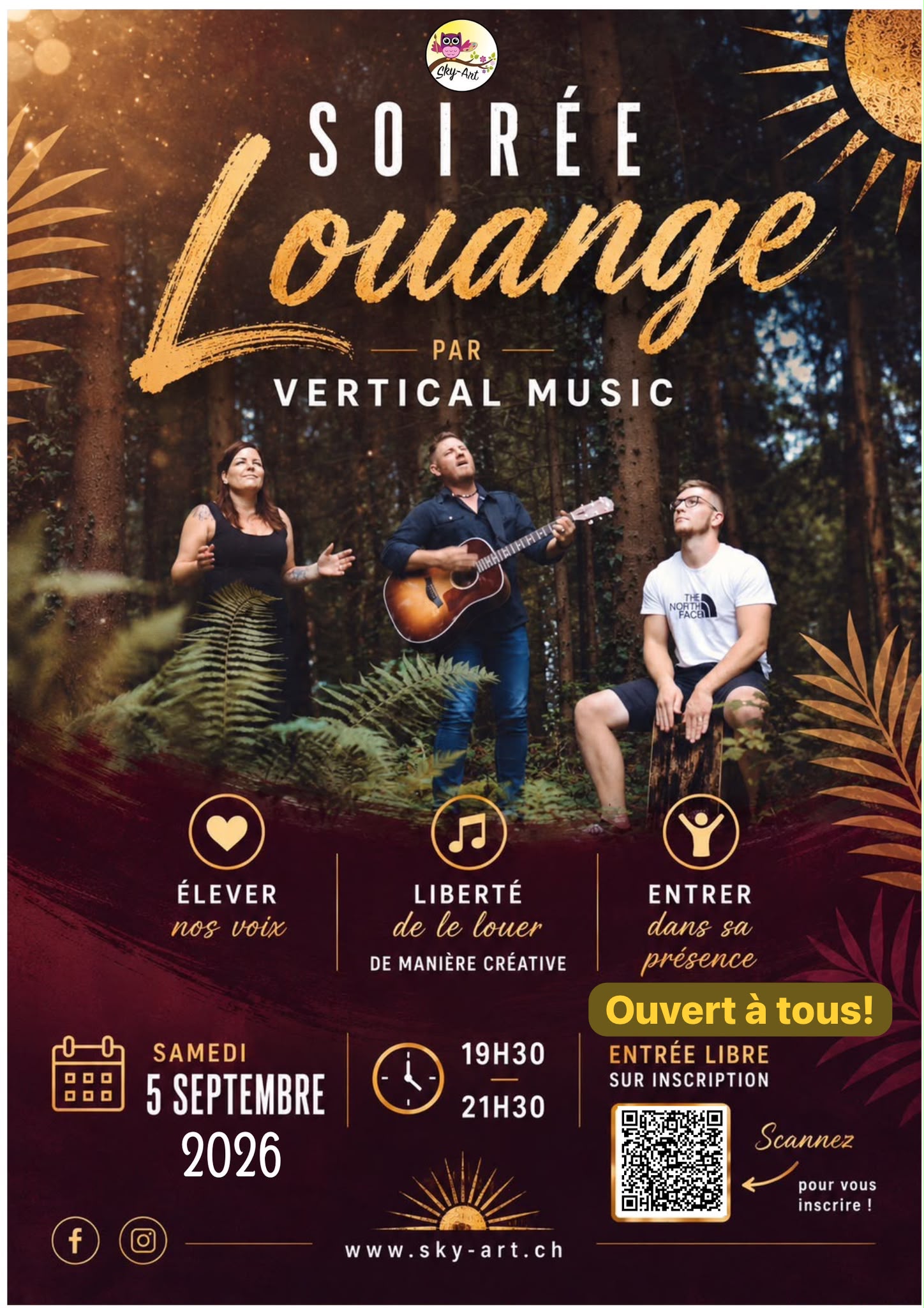 Soirée Louange Sky-Art avec Vertical Music