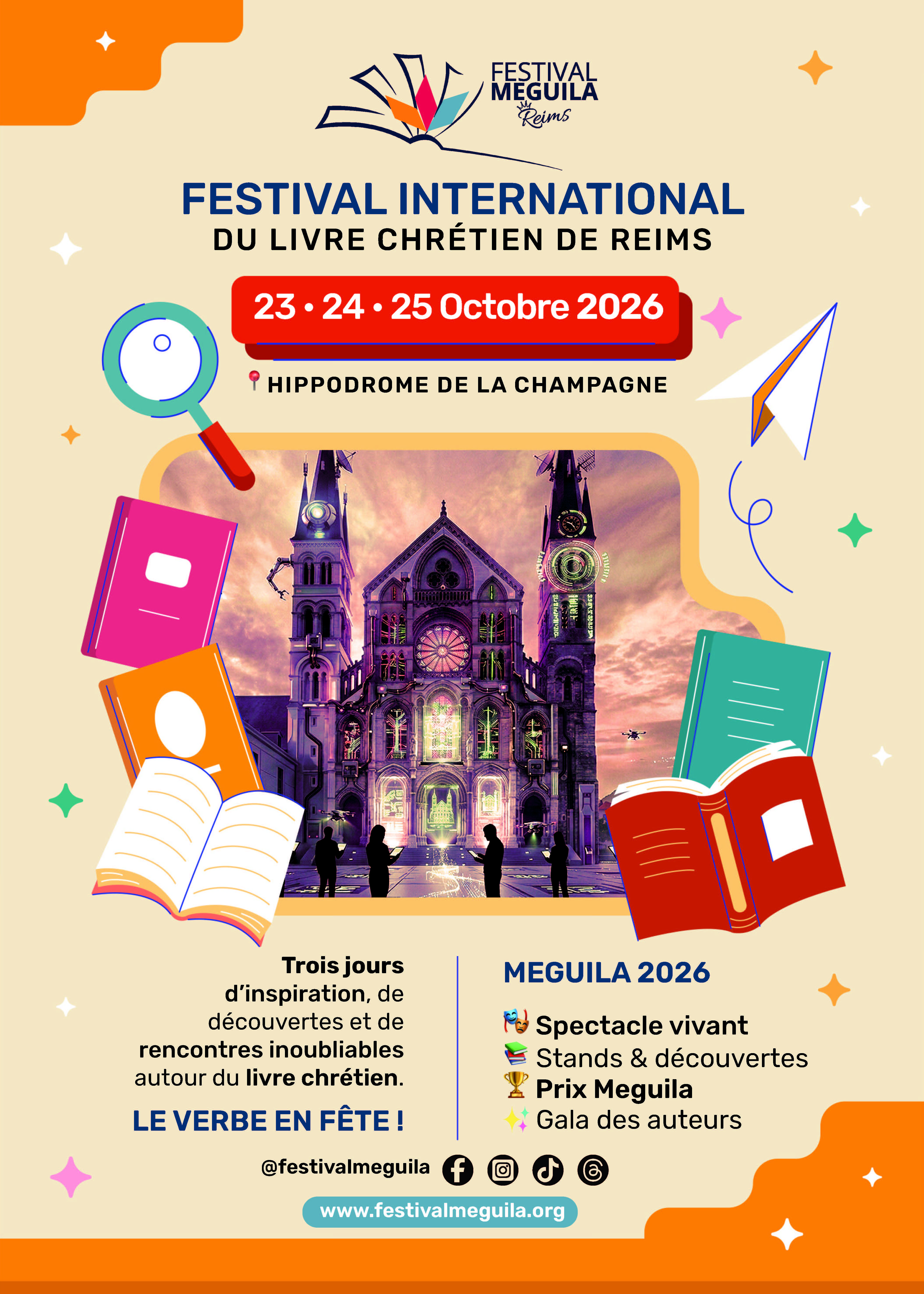 Festival international du livre chrétien de Reims "Meguila 2026"