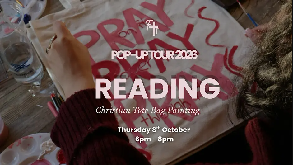 Reading - Pop Up Tour 2026 - Faith and Friendship - Tote Bag Painting